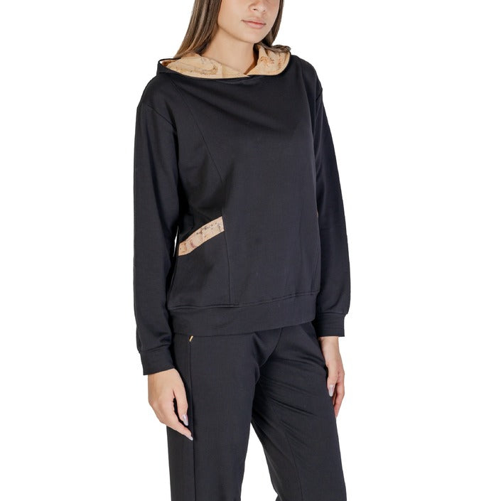 Alviero Martini Prima Classe Felpa Donna black Abbigliamento Felpe by Alviero Martini Prima Classe | E-MODA