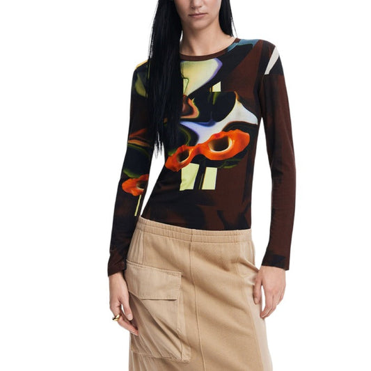 Desigual Maglia Donna brown XS Abbigliamento Maglie by Desigual | E-MODA